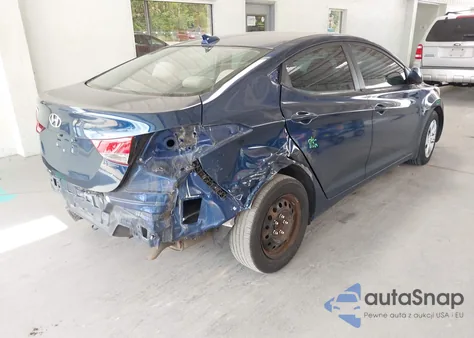 2016 Hyundai Elantra Se z USA, uszkodzony, nr VIN 5NPDH4AE8GH769659